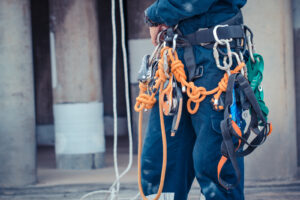 Person in a harness