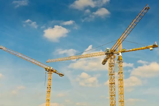construction cranes at rest