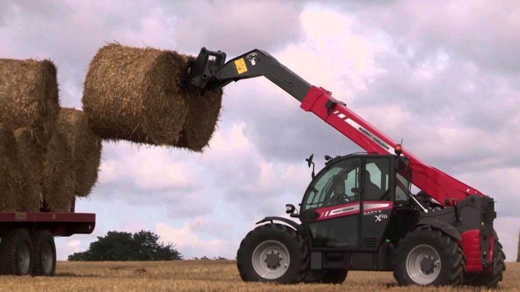 Maschine bei landwirtschaftlichen Arbeiten