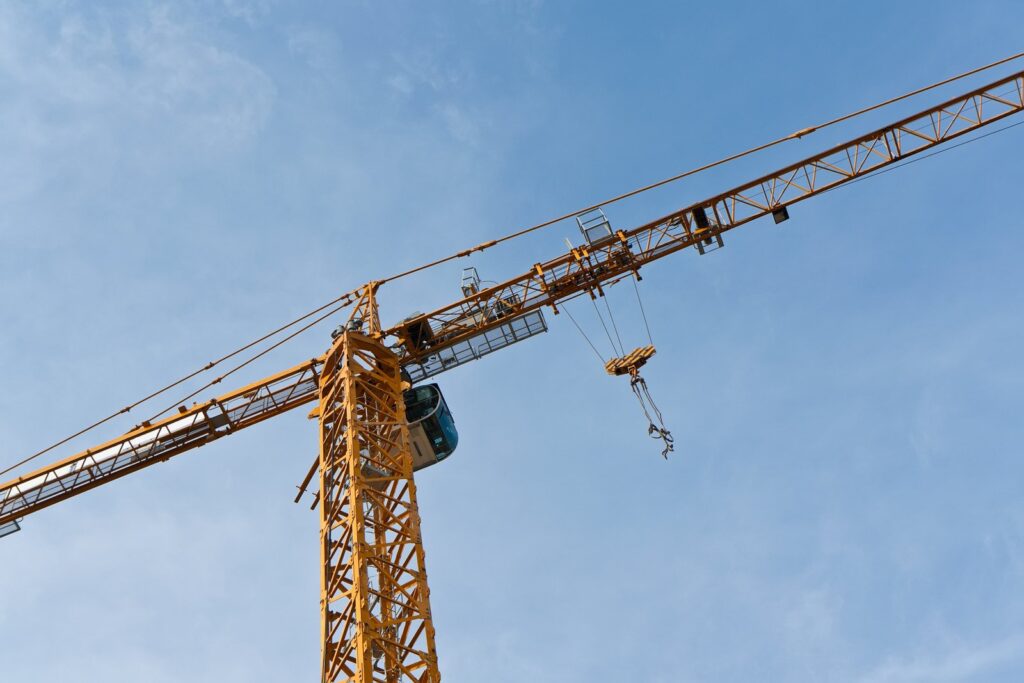 quick-lift crane on site